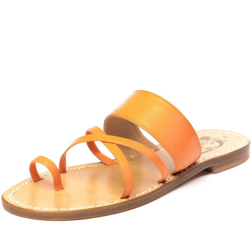 Sandals Praiano, Color: Orange, Size: 35, 4 image