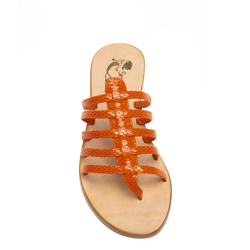 Sandals Pompei, Color: Orange python, Size: 34, 3 image