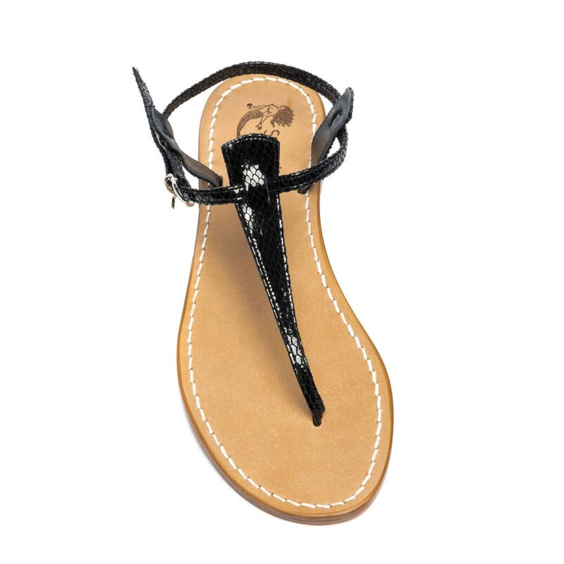 Sandals Maratea, Color: Black python, Size: 34, 3 image