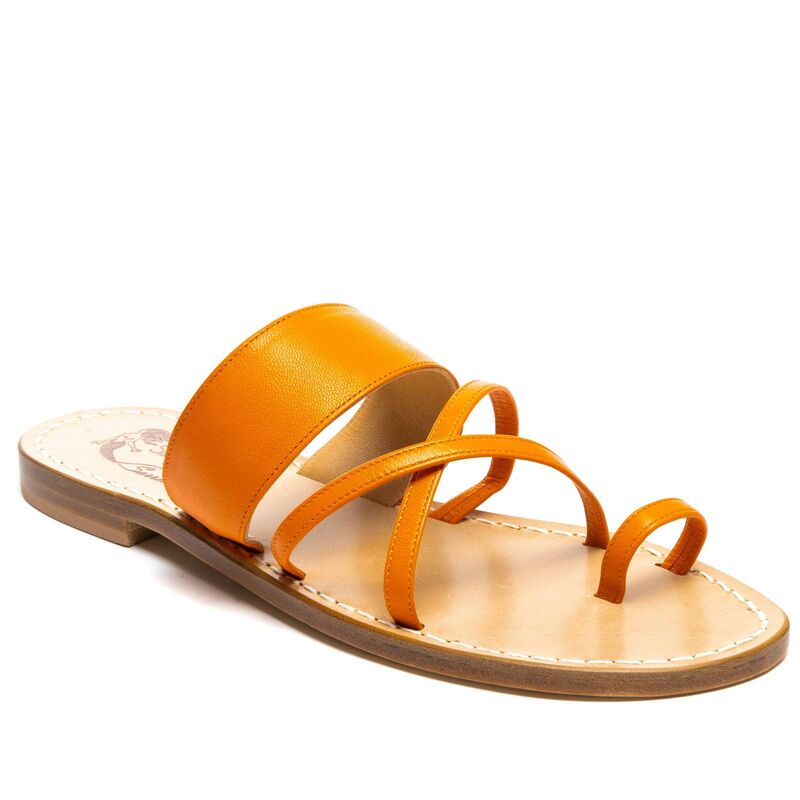 Sandals Praiano, Color: Orange, Size: 35, 2 image