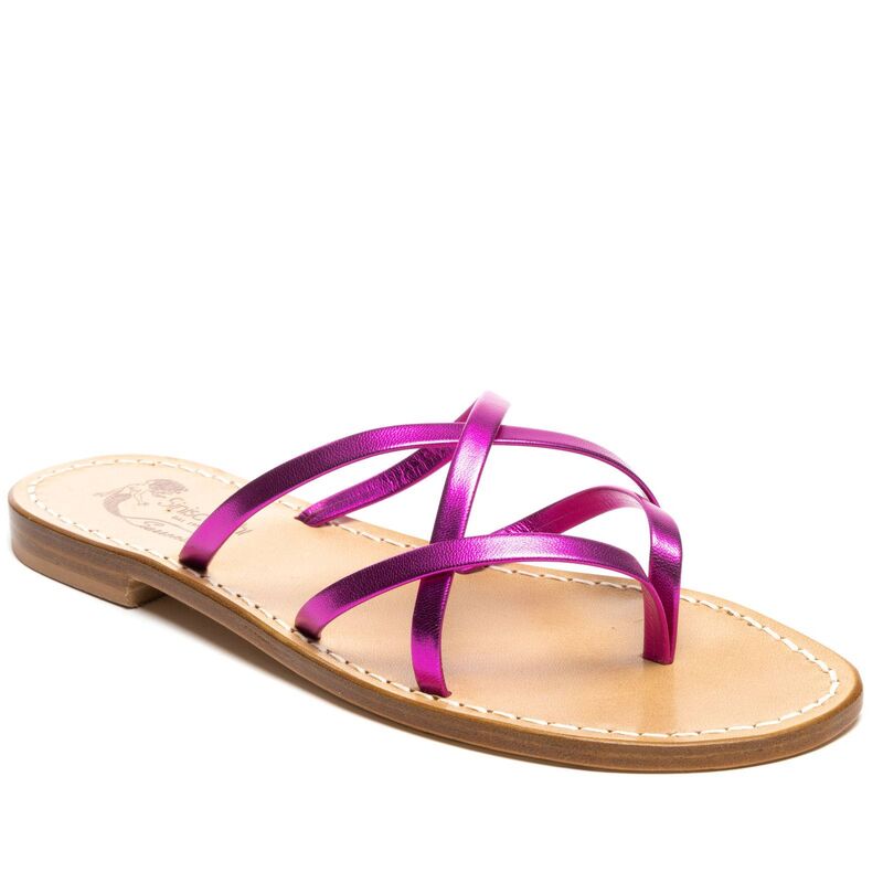 Sandals Minori, Color: Fuxia laminate, Size: 34, 2 image