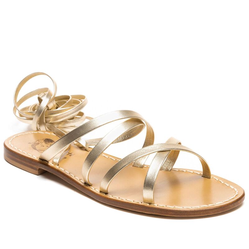 Sandals Rosaria Gladiator, Color: Gold, Size: 34, 2 image